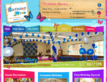 Tablet Screenshot of birthdaywrap.com